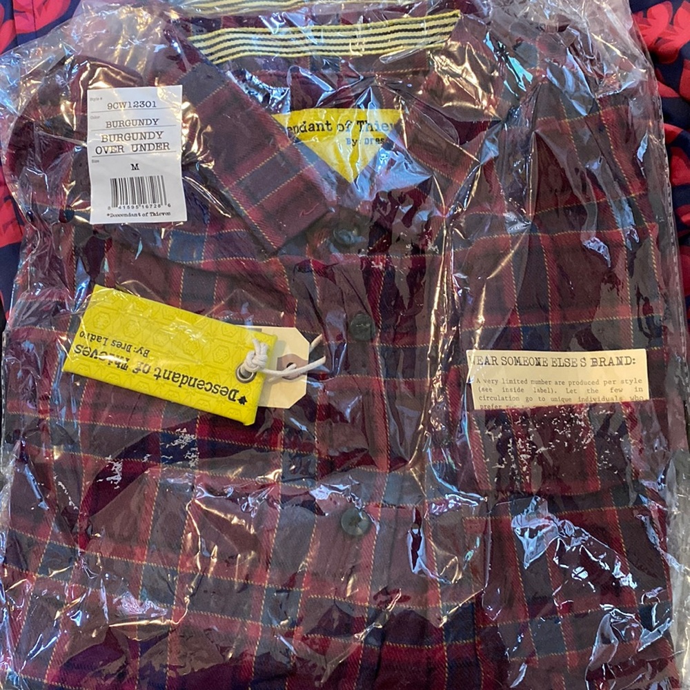 Button down Descendant of Thieves shirt, never worn